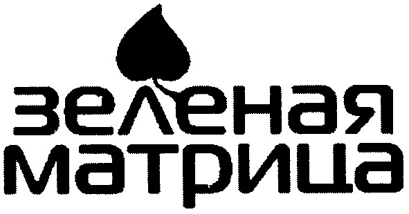 зеленая матрица