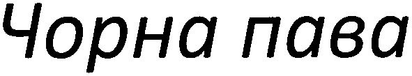 чорна пава