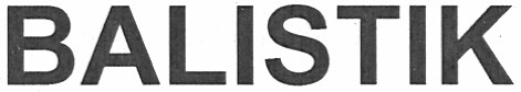 balistik
