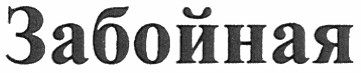забойная