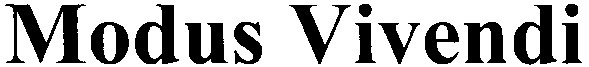 modus vivendi