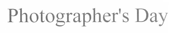 photographer`s day