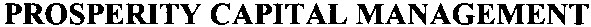prosperity capital management