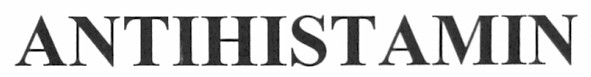 antihistamin