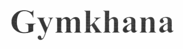gymkhana