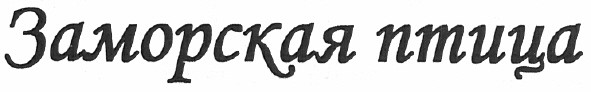 заморская птица