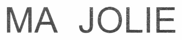 ma jolie