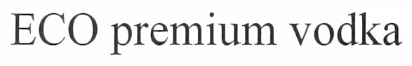 eco premium vodka