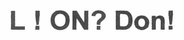 l! on? don!