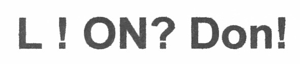 l! on? don!