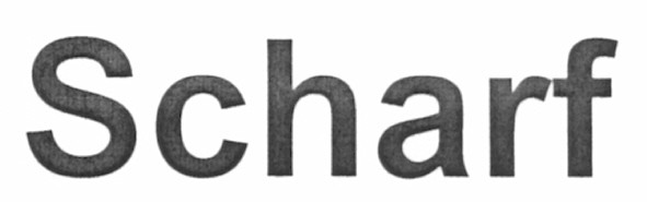scharf