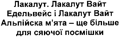 лакалут. лакалут вайт едельвейс і лакалут вайт альпійска м`ята - ще більше для сяючої посмішки
