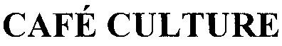 cafe culture