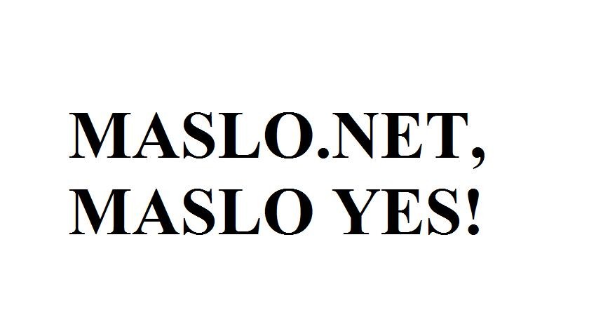 maslo,net, maslo yes!
