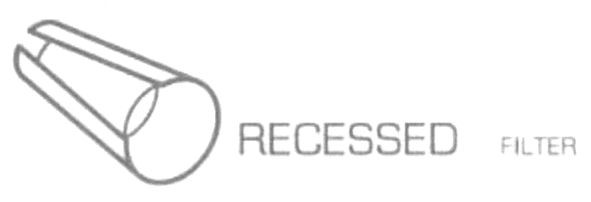 recessed filter