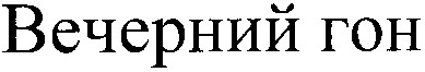 вечерний гон