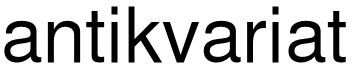 antikvariat