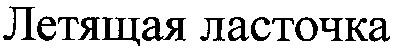 летящая ласточка