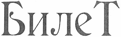билет