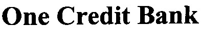 one credit bank