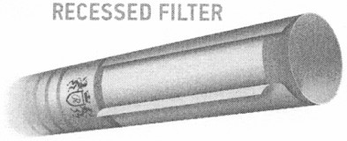 recessed filter