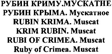 рубин крыма.мускатное