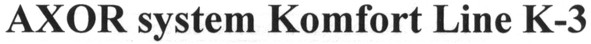 axor system komfort line k-3