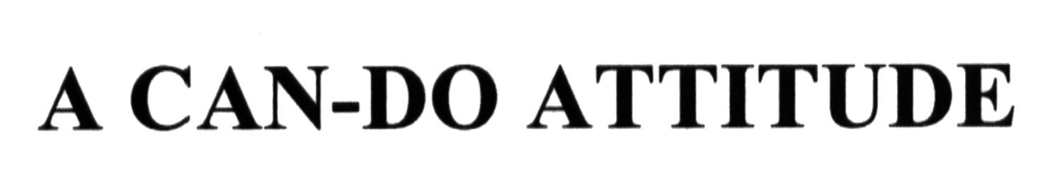 a can-do attitude