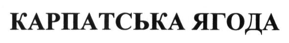карпатська ягода