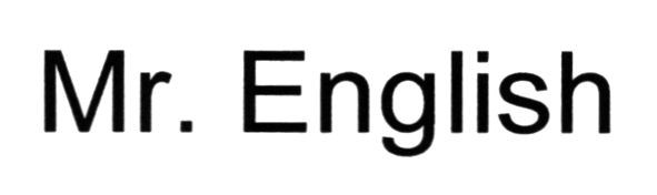mr. english