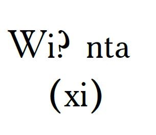 wi? nta (xi)