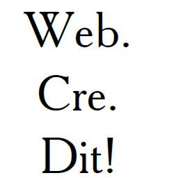 web. cre. dit!