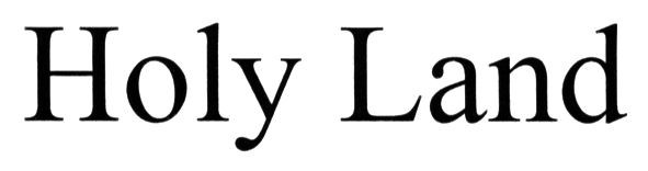 holy land