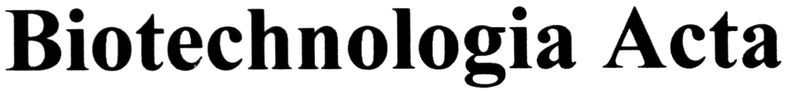 biotechnologia acta