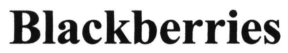 blackberries