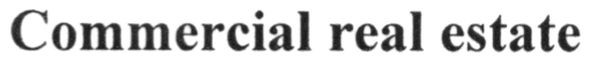 commercial real estate