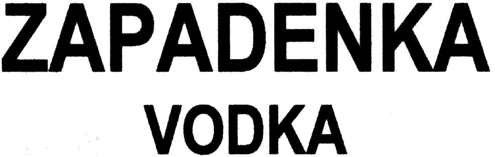 zapadenka vodka