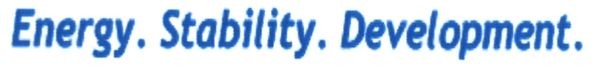 energy. stability. development.