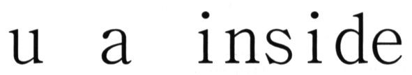 u a inside
