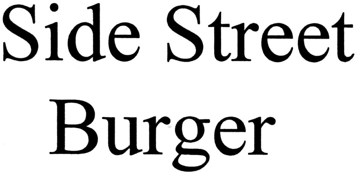 side street burger