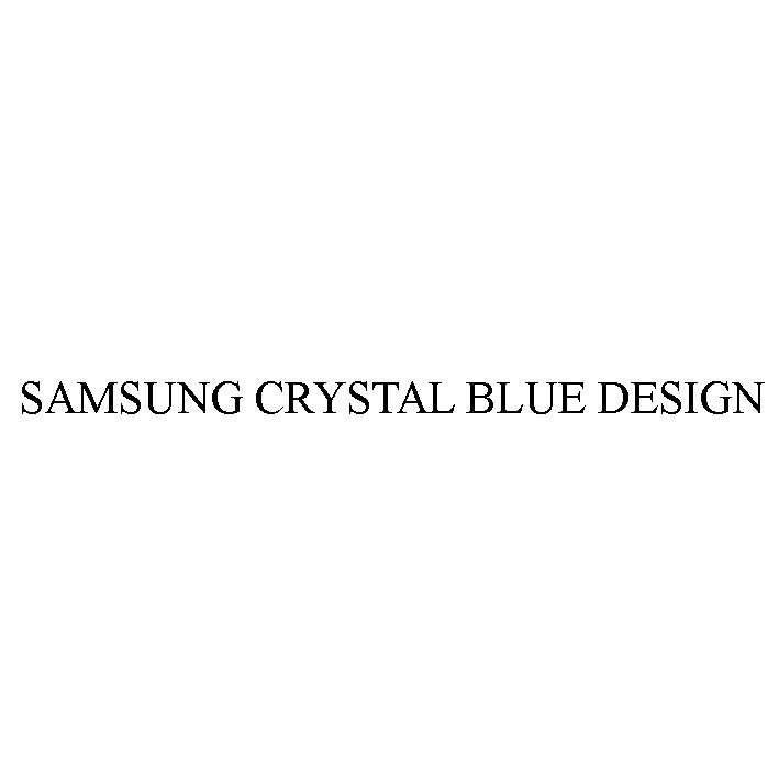 samsung crystal blue design