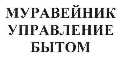 муравейник управление бытом