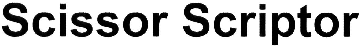 scissor scriptor