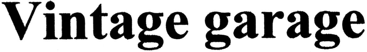 vintage garage