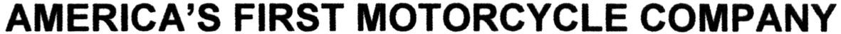 america`s first motorcycle company