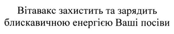 вітавакс захистить та зарядить блискавичною енергією ваші посіви