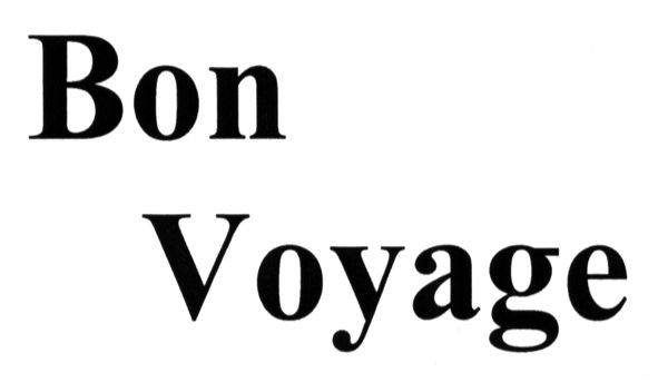 bon voyage