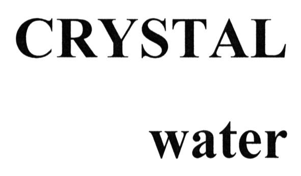 crystal water