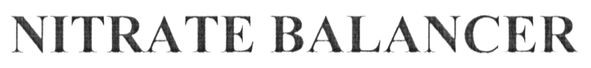 nitrate balancer