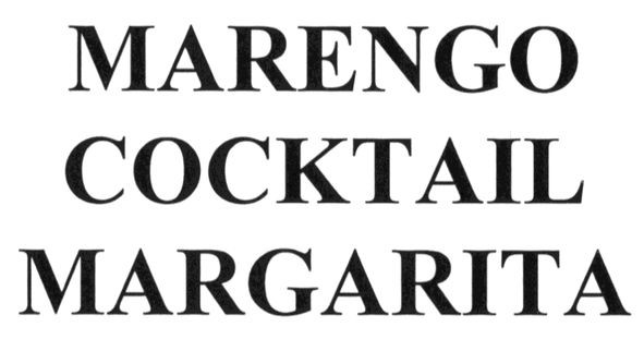 marengo cocktail margarita